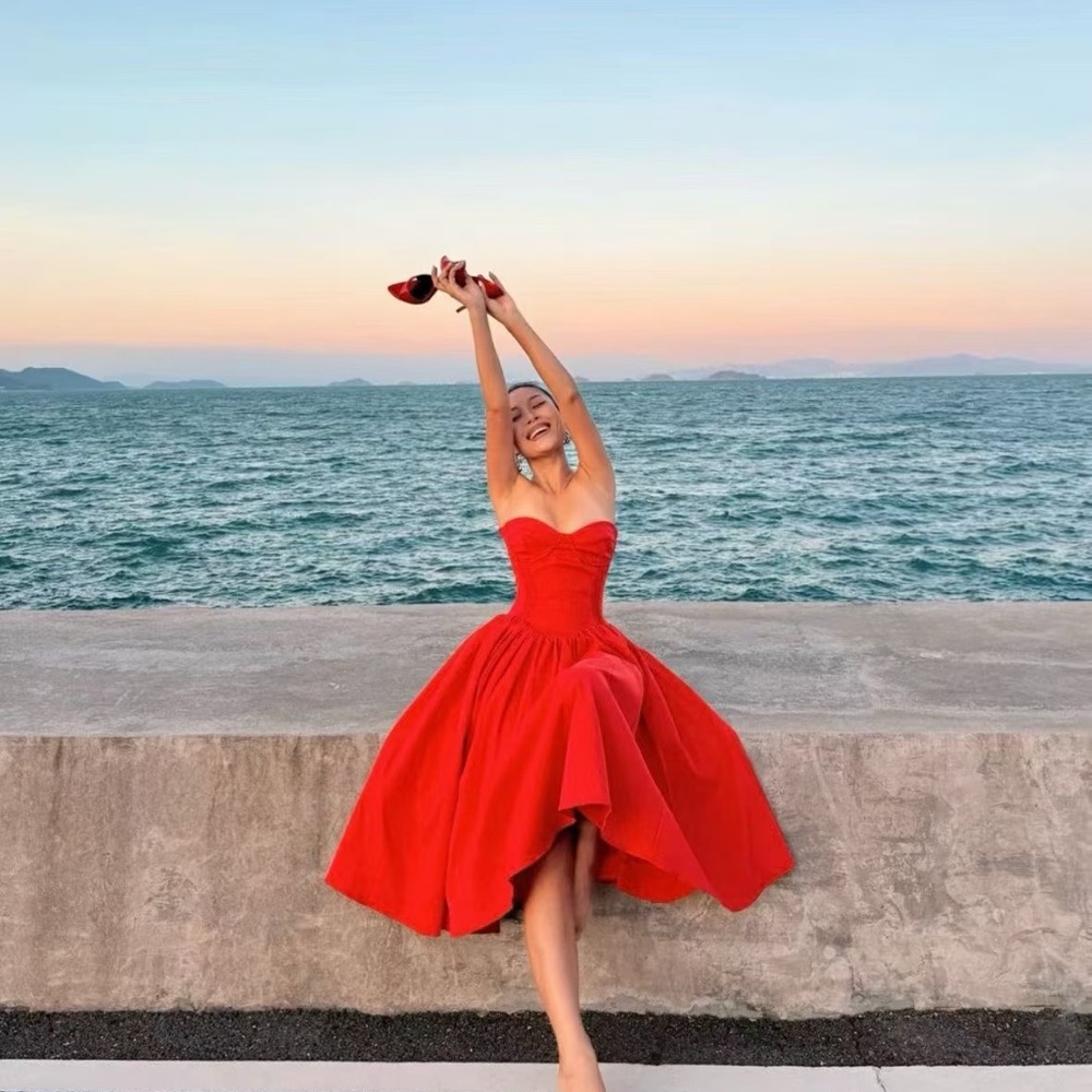 House of CB Red Midi Dress - Picture 4 of 10